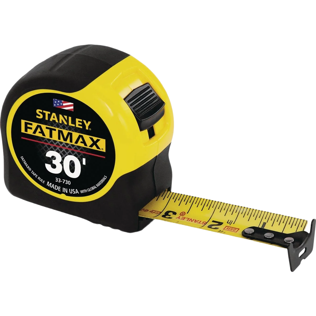 Clean STANLEY FATMAX 30 ft. Classic Tape Measure with 11 ft. Standout Minimalist