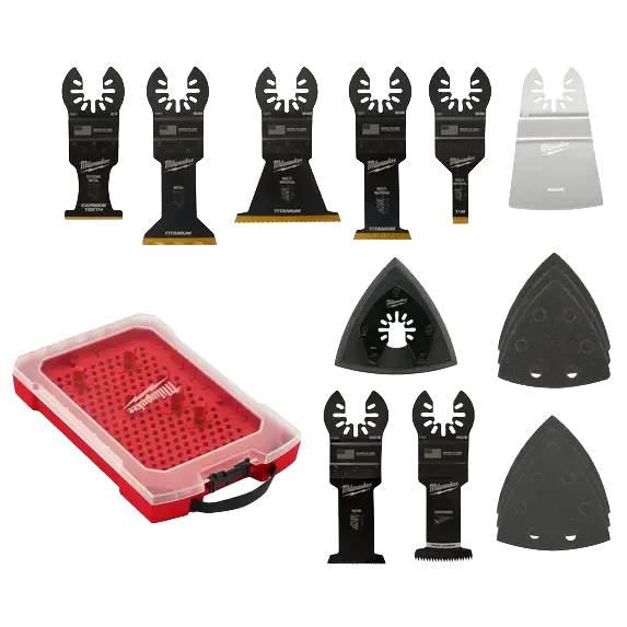 Classic Milwaukee 15 PC Universal Fit Oscillating Multi-Tool Blade Set Exceptional