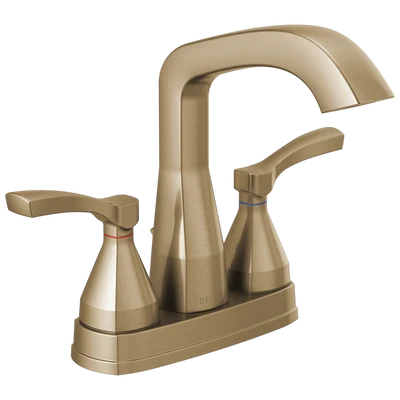 Unique Delta Stryke Champagne Bronze Two Handle Centerset Bathroom Faucet Reliable