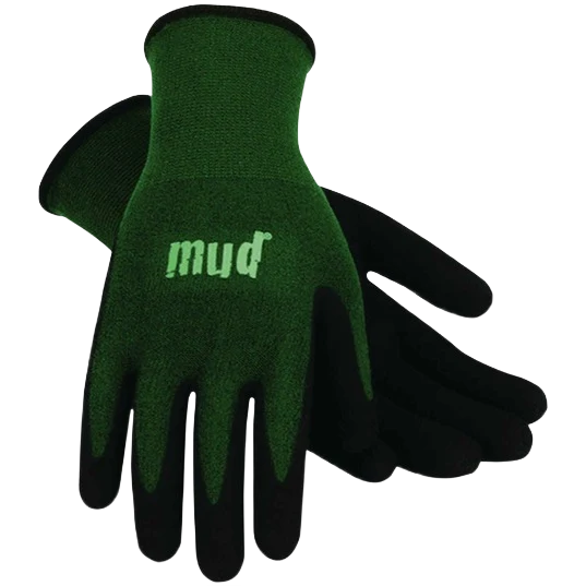 Responsible Mud Women’s L XL Emerald Green Bamboo Flex Garden Gloves Luxury