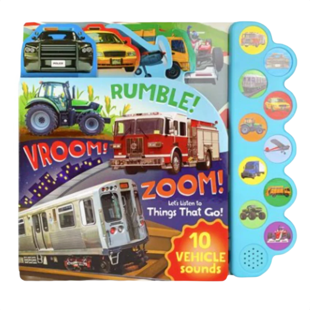 Official Cottage Door Press RUMBLE VROOM ZOOM Let’s Listen To Things That Go Book Unique