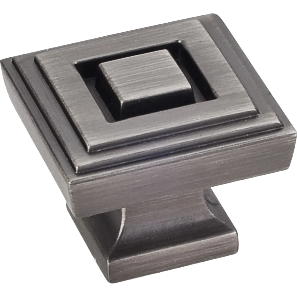 Genuine Hardware Resources J.A. Delmar Long Knob Brushed Pewter High-Performance