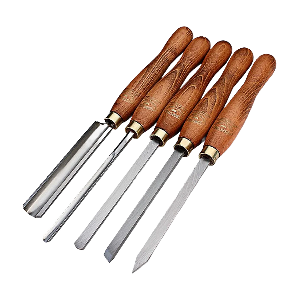 Premium Material Crown 5 Pc. Turning Tool Set Easy-to-Use