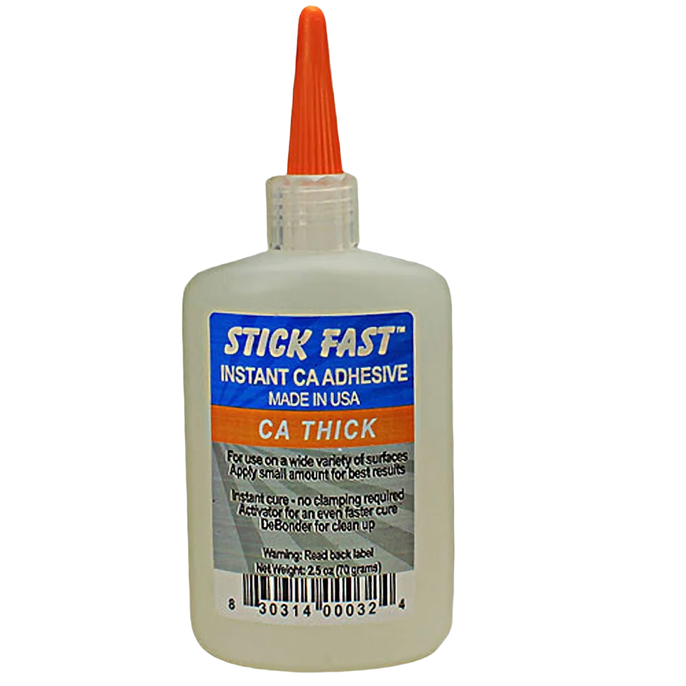 Clean Stick Fast Thick CA Glue 2.5 Ounce Secure