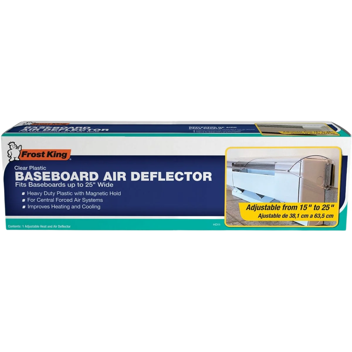 Proven Frost King 15 in. to 25 in. Adjustable Heat and Air Deflector Trendy