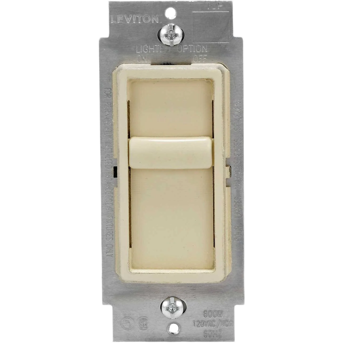 Environmentally Friendly Leviton Decora Universal Ivory Slide Dimmer Switch High-Performance