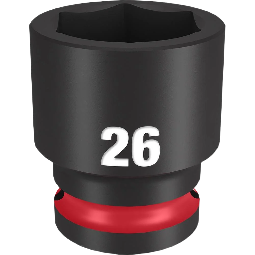 Prestigious Milwaukee SHOCKWAVE™ Impact Duty™ 1 2 Drive 26-mm 6 Point Socket Powerful