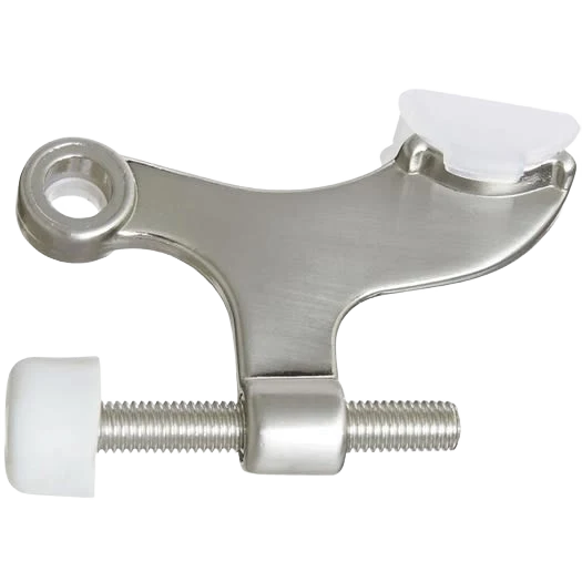 Official National Hardware Gallery Series Satin Nickel Hinge Pin Door Stop Superior