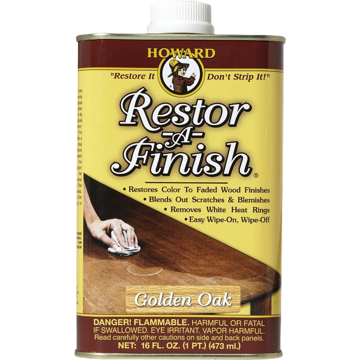 Secure Howard Restor-A-Finish Golden Oak Wood Finish Restorer 16 oz. Genuine