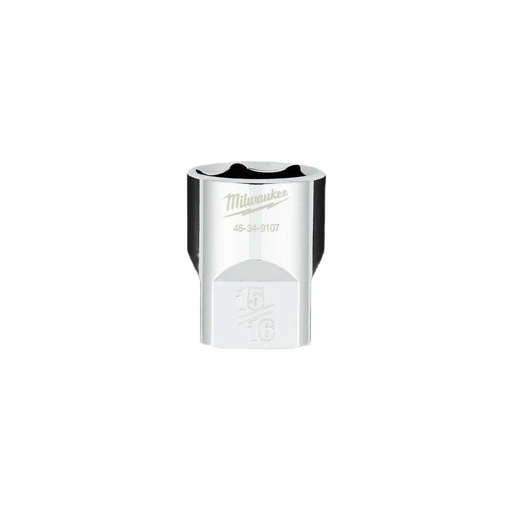 Clean Milwaukee 1 2 Drive 15 16 Standard Socket w FOUR FLAT™ Sides Artisan