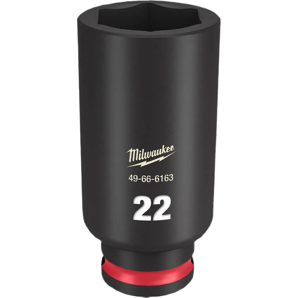 Expertly Made Milwaukee SHOCKWAVE™ Impact Duty™ 3 8 Drive 22-mm Deep 6 Point Socket Soft