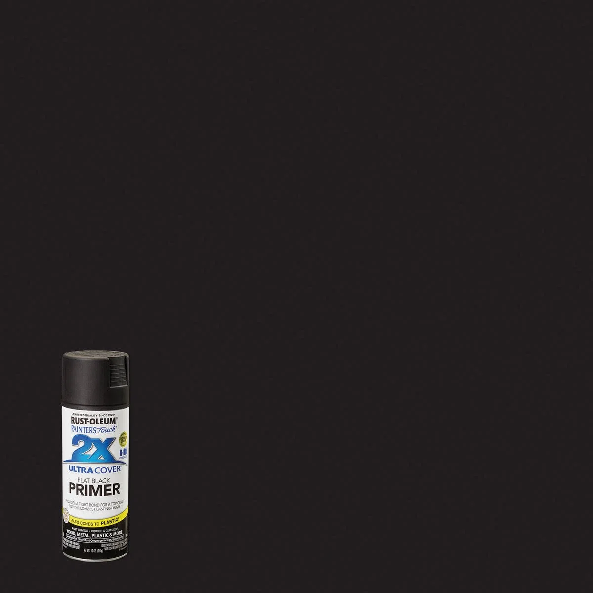 Selected Rust-Oleum Painters’ Touch 2X Black Flat Spray Paint Primer 12 oz. Reusable