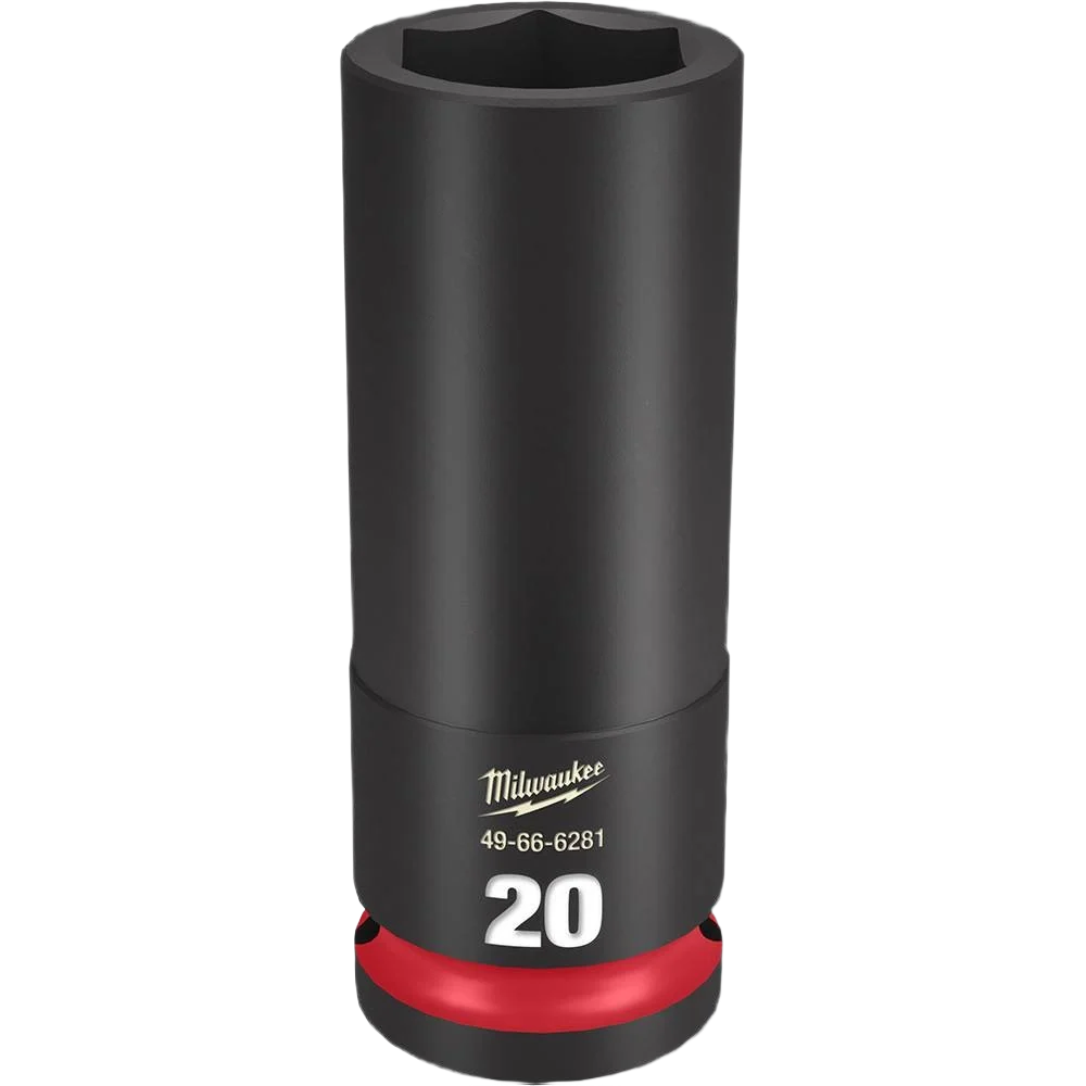 Functional Milwaukee SHOCKWAVE™ Impact Duty™ 1 2 Drive 20-mm Deep 6 Point Socket Top-Quality