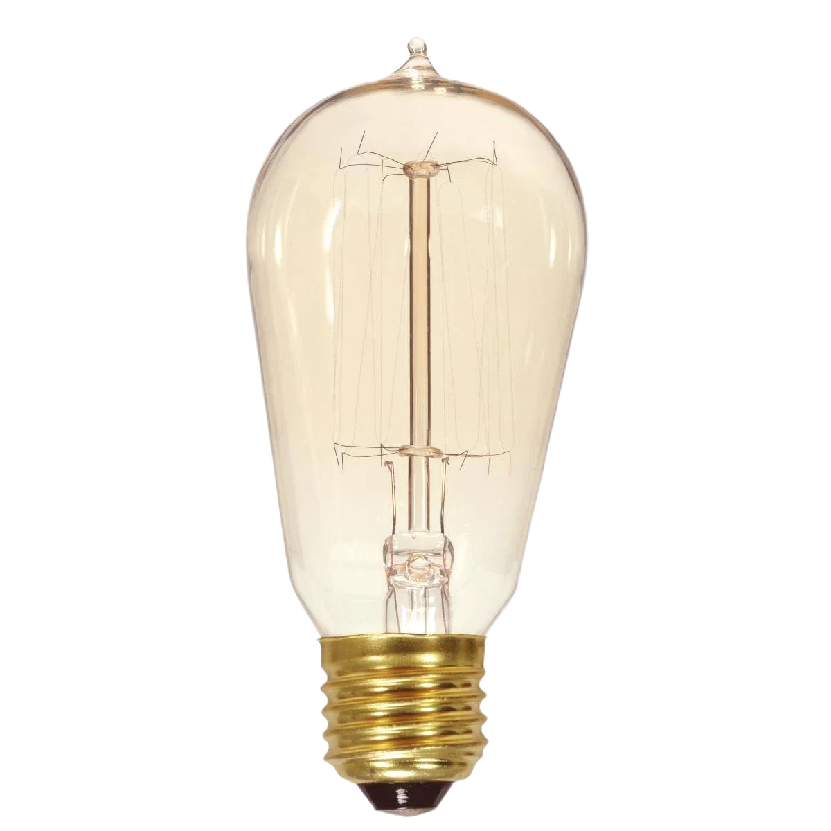Classic Satco 60 Watt ST19 Incandescent Edison Vintage Style Light Bulb Organic