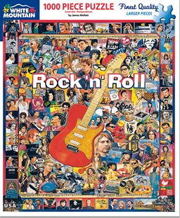 Recyclable White Mountain Rock ‘n’ Roll 1000 Piece Jigsaw Puzzle Versatile