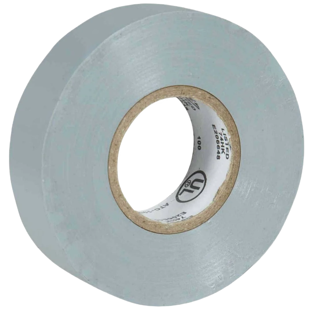 Solid Do it 3 4 in. x 60 ft. General Purpose Gray Vinyl Electrical Tape Crafted