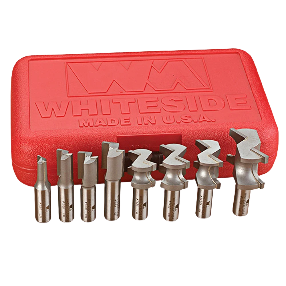 Lightweight Whiteside 8 pc. INCRA Hingecrafter Router Bit Set 1 2 in. Shank Smart