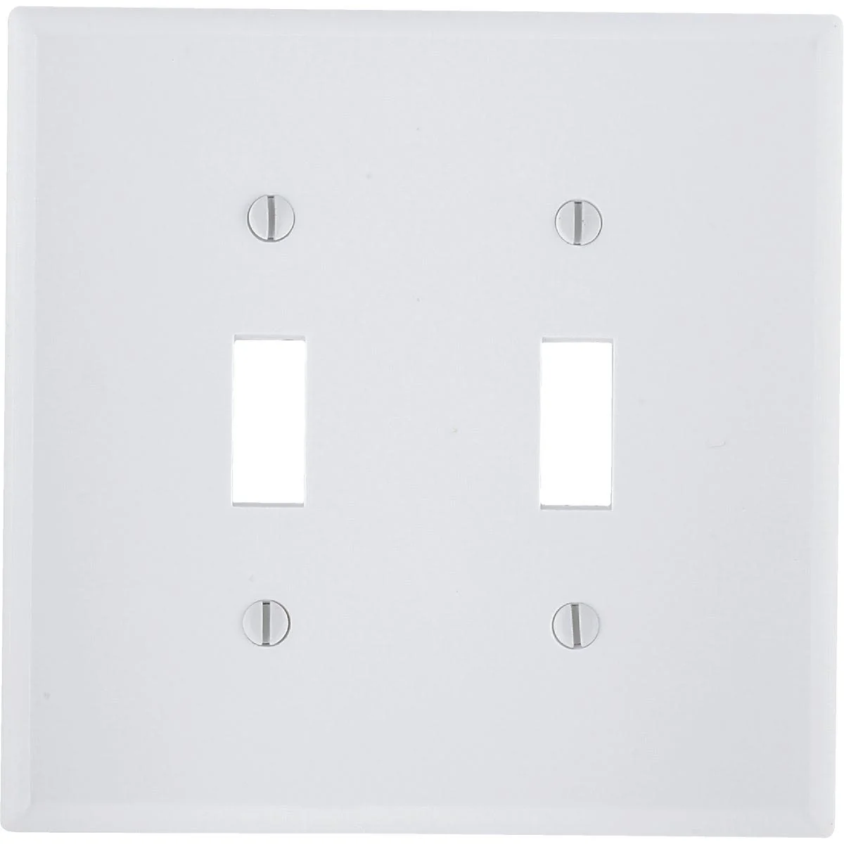 High-Performance Leviton 2-Gang Smooth Plastic White Mid-Way Toggle Switch Wall Plate Elegant