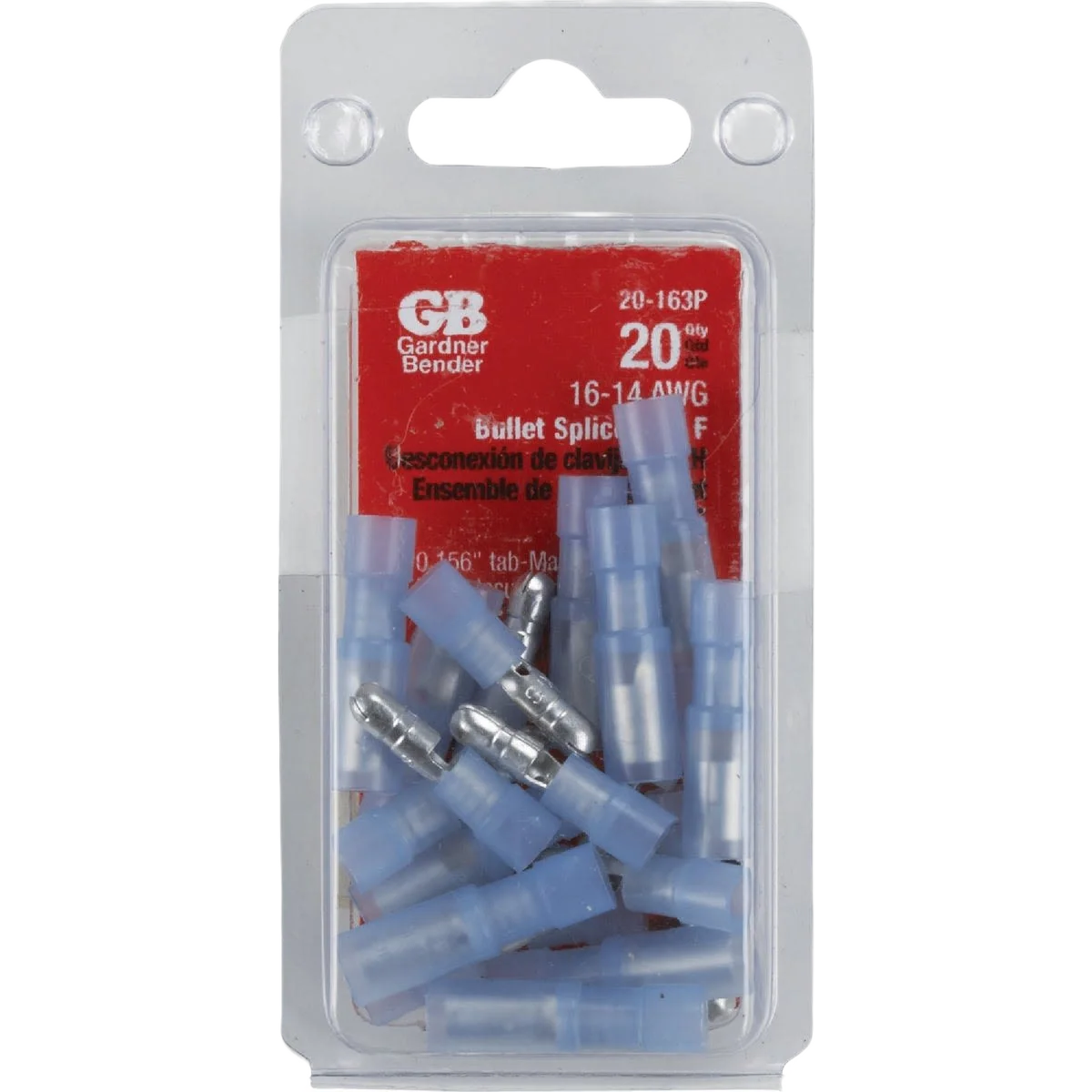 Lightweight Gardner Bender 16 to 14 AWG Fully-Insulated Male Female Bullet Connector Pair 20-Pack Modern