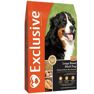 Trusted Exclusive Chicken Brown Rice Large Breed Adult Dry Dog Food 30 lb. User-Friendly