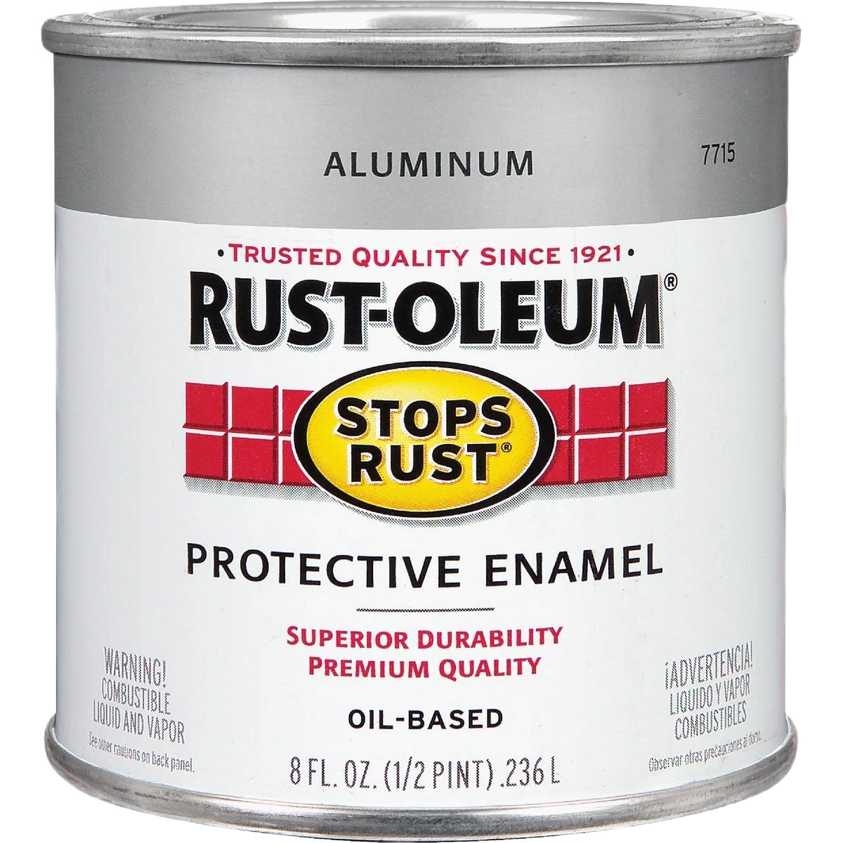 Specialty Rust-Oleum Stops Rust Aluminum Protective Enamel Brush-On Paint 1 2 Pint Sustainable
