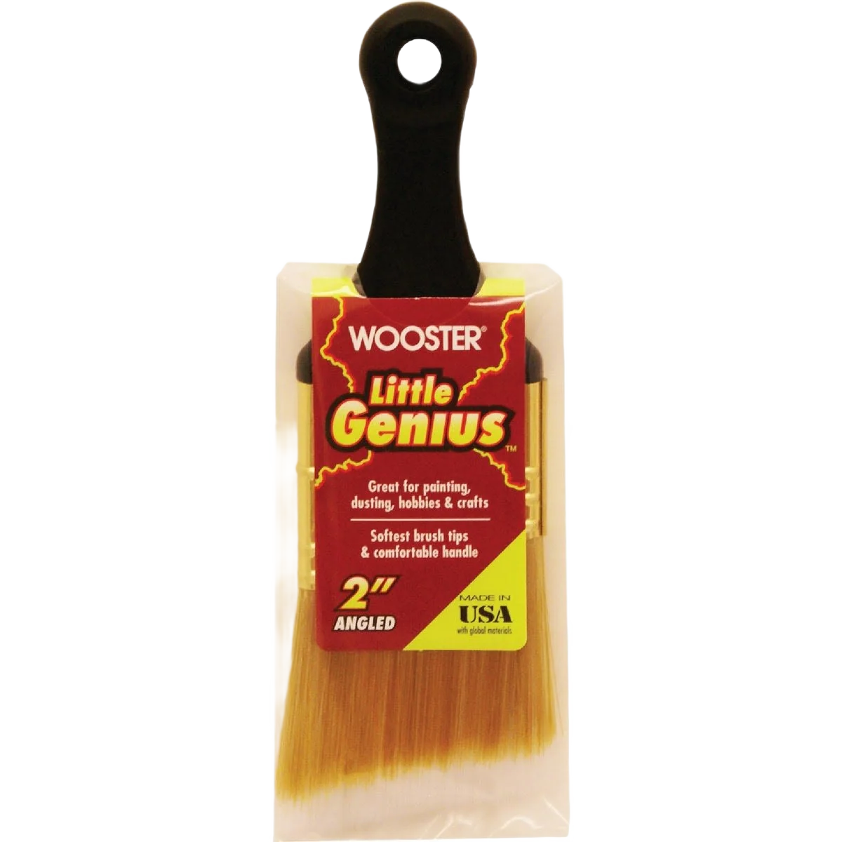 Classic Wooster Little Genius Angle Sash Short Handle Paint Brush 2 in. Selected