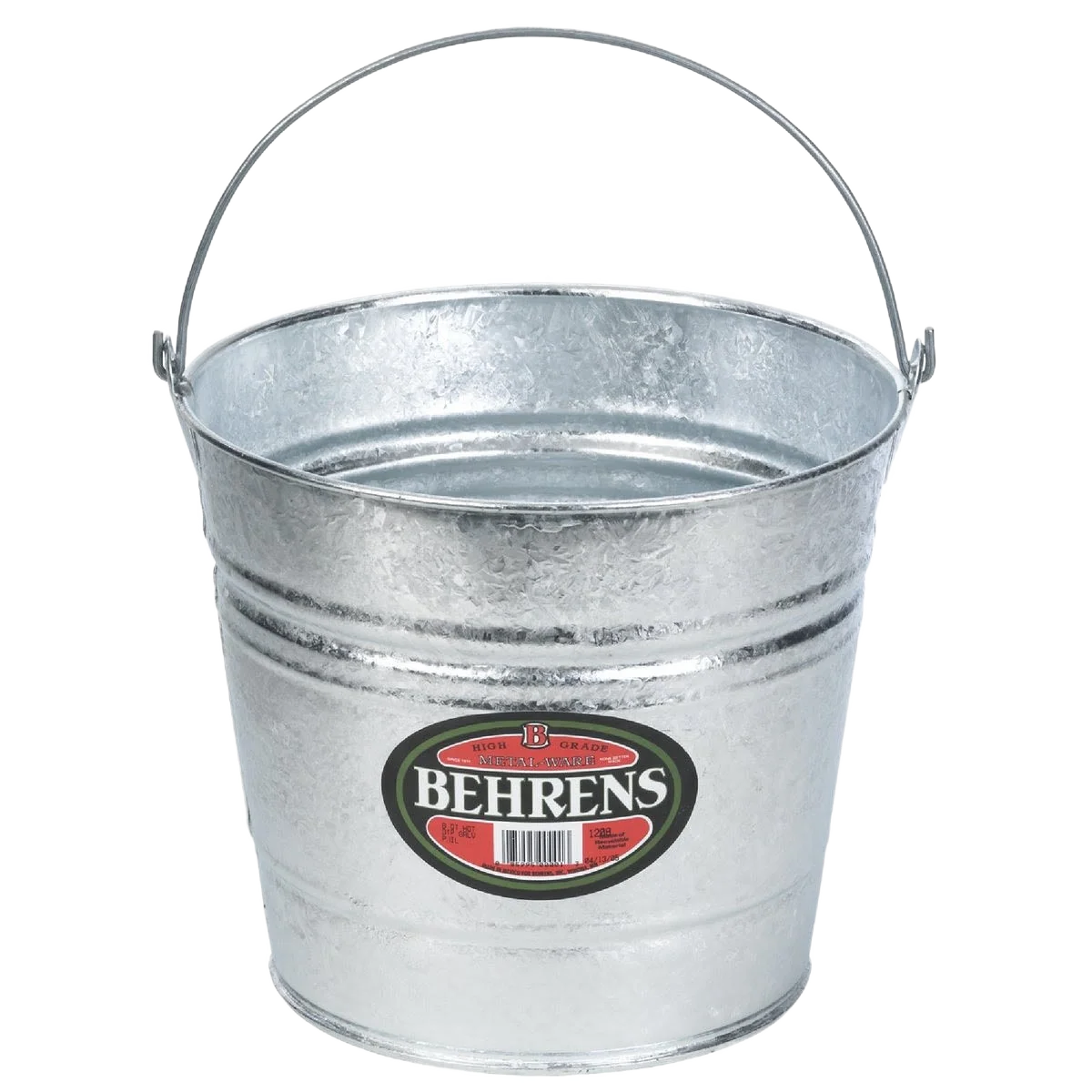 Crafted Behrens Galvanized Hot-Dipped Steel Pail 14 qt. Reusable