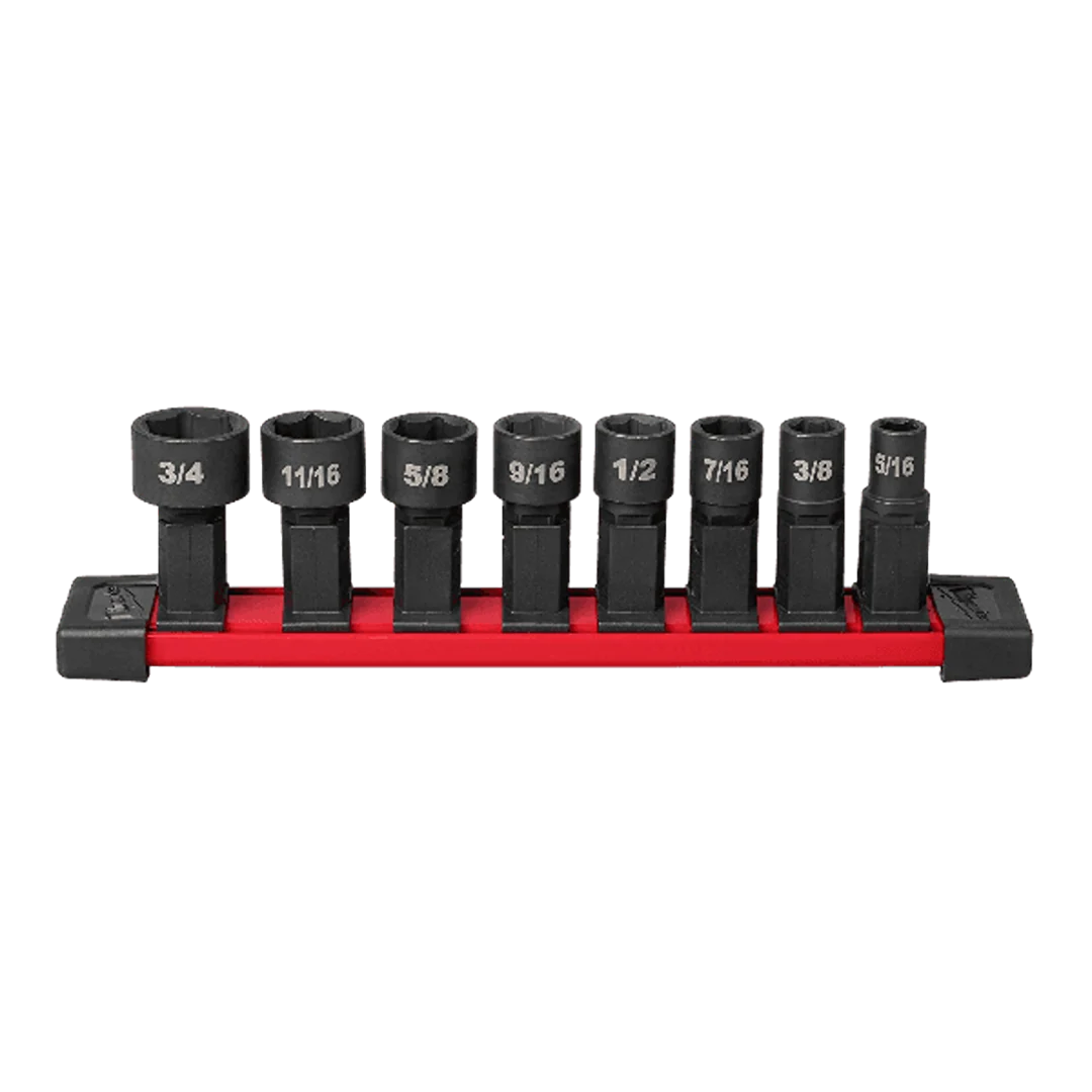 Outstanding Milwaukee INSIDER™ Box Ratchet Socket SAE 8pc Set Next-Generation