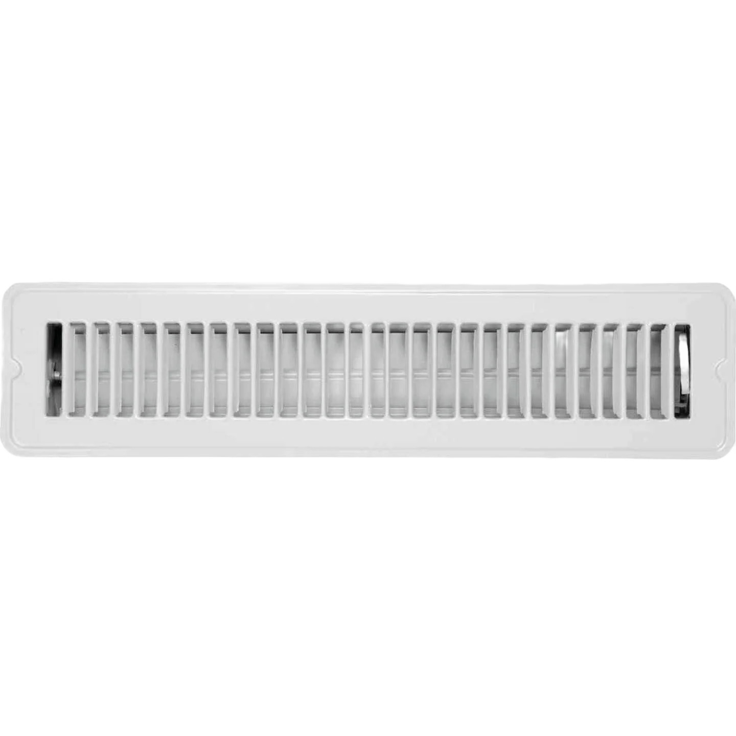Soft Home Impressions 2-1 4 In. x 14 In. White Steel Floor Register Expertly Made