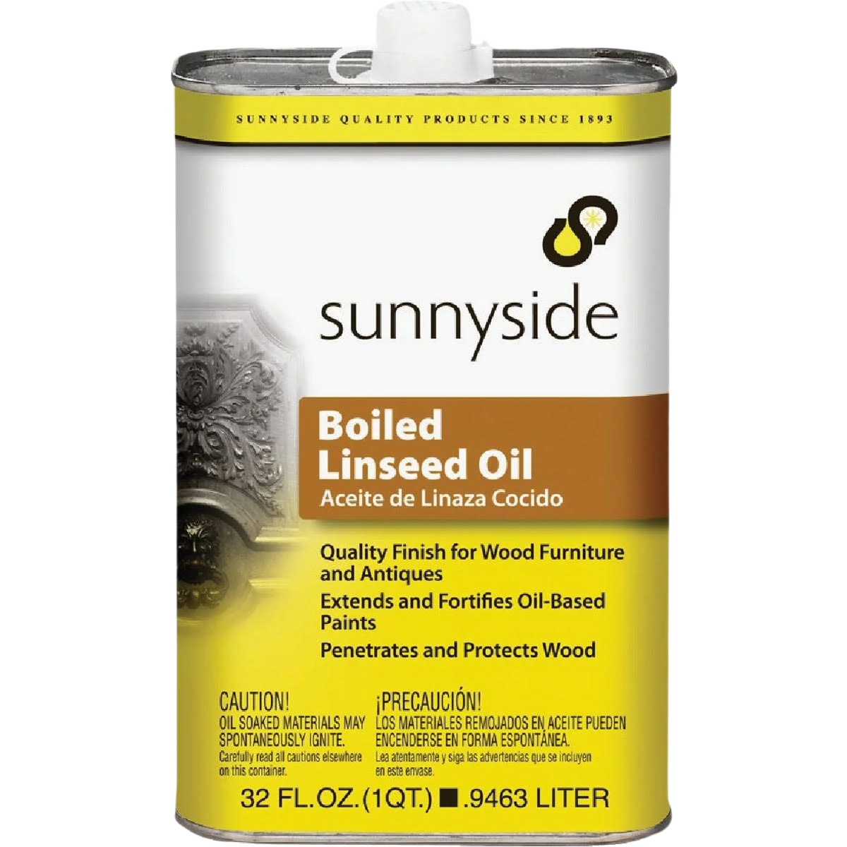 High-Quality Sunnyside Boiled Linseed Oil 1 Quart Functional
