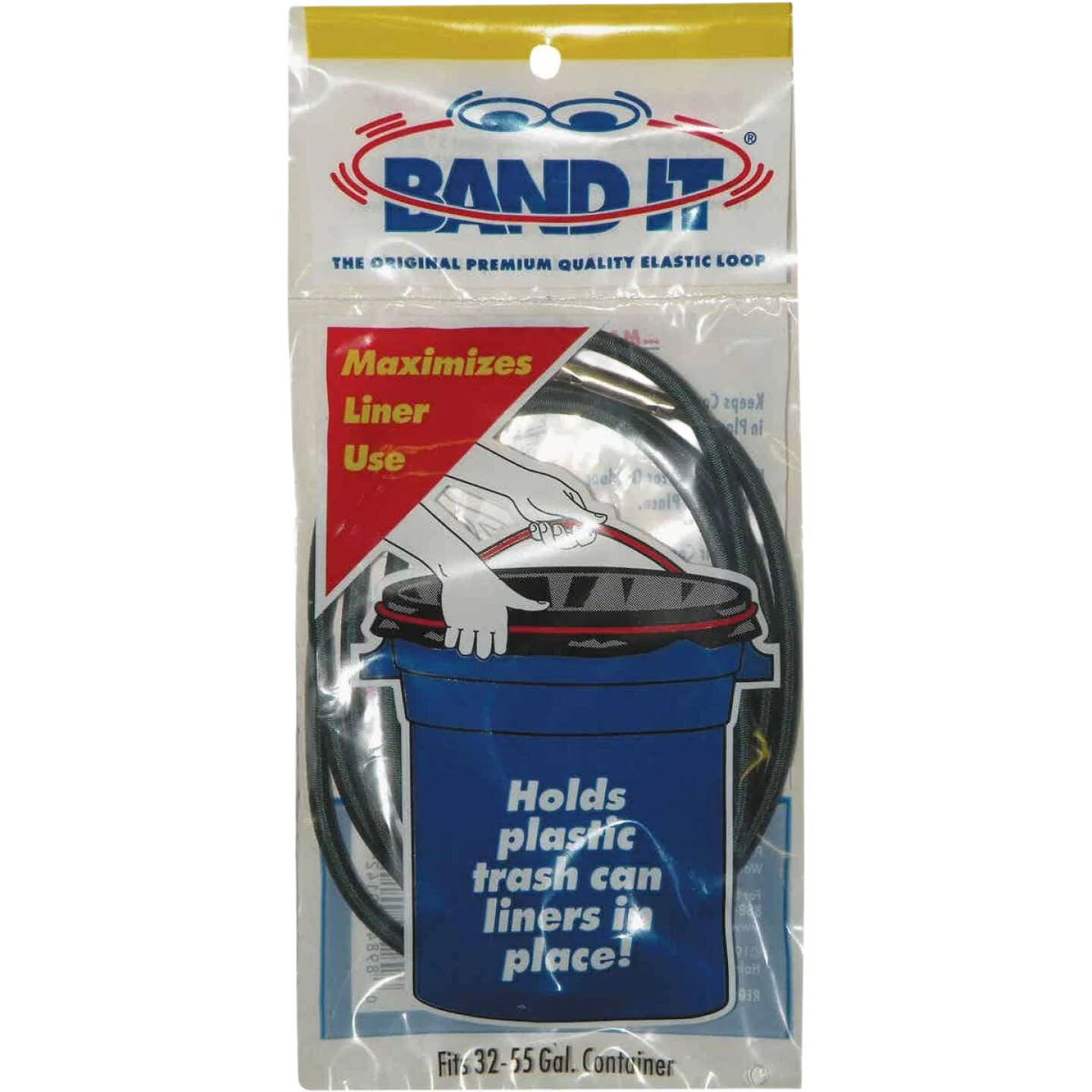 Safe Band It Gray Trash Can Loops 32-55 Gallon Natural