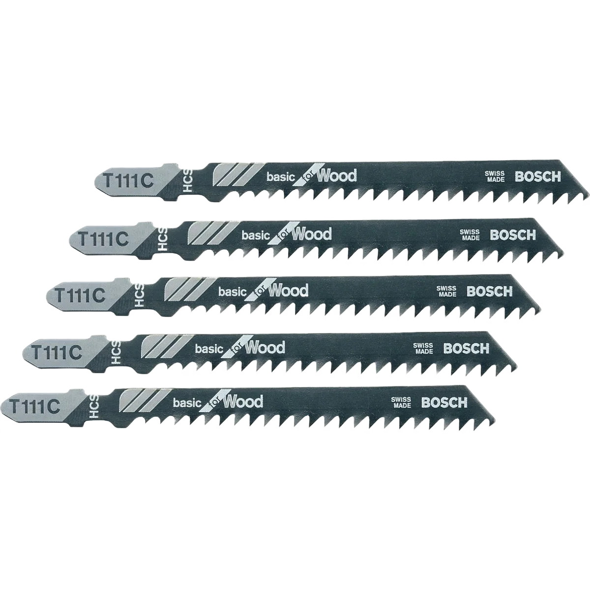 Trusted Bosch 4 in. 8 TPI Wood T-Shank Jigsaw Blades 5 pk Fashionable