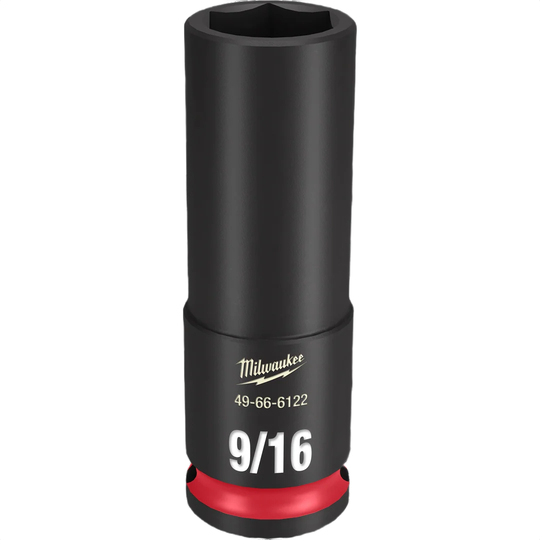 Selected Milwaukee SHOCKWAVE™ Impact Duty™ 3 8 Drive 9 16 6 Point Deep Socket Solid