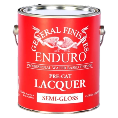 Trendy General Finishes Enduro Pre-Cat Water Based Lacquer Semi-Gloss 1 Gallon Exclusive