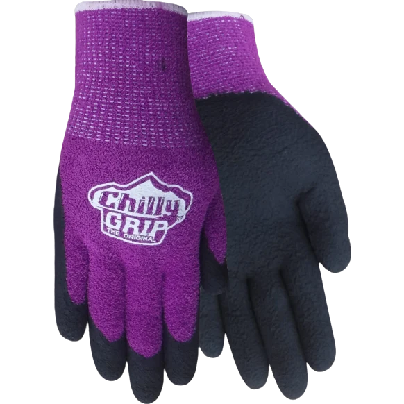 World-Class Red Steer Women’s Small Purple Chilly Grip Gloves Selected