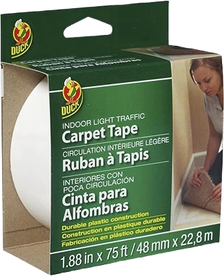 World-Class Shurtape Brands Duck Light Traffic Carpet Tape 1.88 x75′ Secure