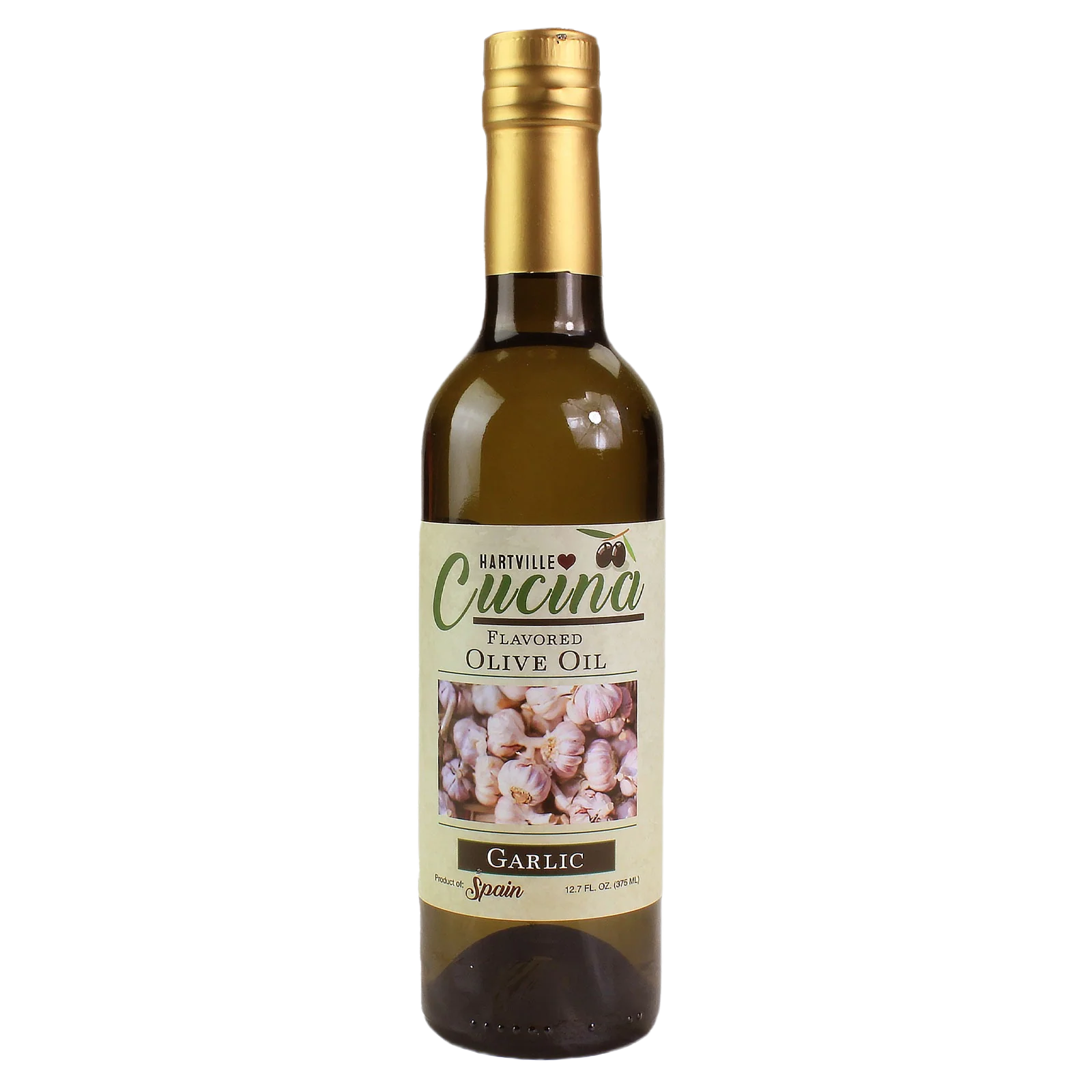 Durable Hartville Cucina Garlic Flavored Olive Oil 12.7 oz. Pure