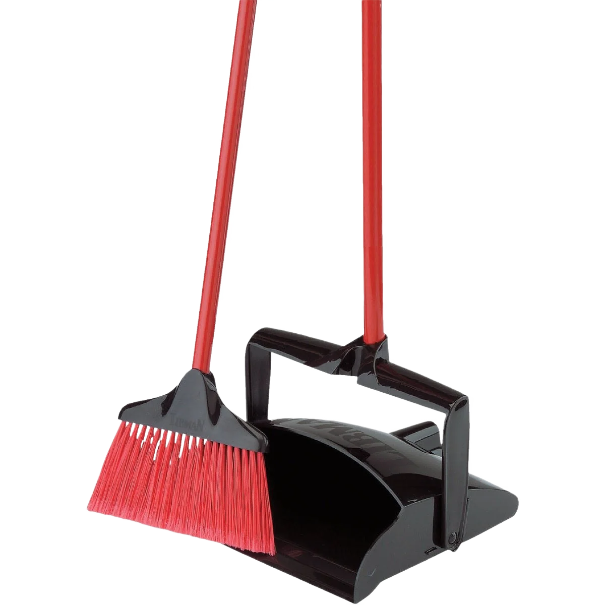 Responsible Libman Steel Handle Angle Lobby Household Broom with Dust Pan 36 in. Versatile