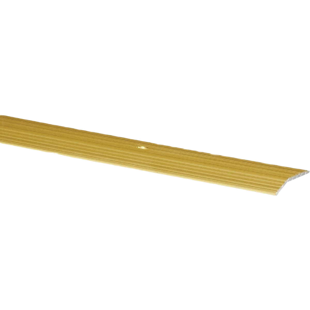 Genuine M-D Satin Brass Fluted Carpet Wide Trim Bar 1-3 8 in. x 3 ft. Flexible