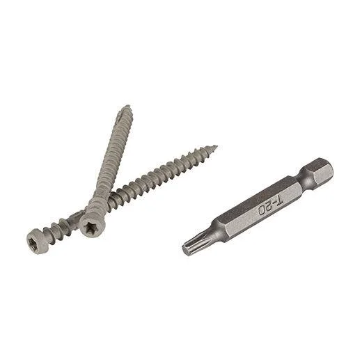 Elegant TimberTech 2-1 2 Gray TOPLoc Screws For PRO EDGE 100 sq. ft. Lightweight