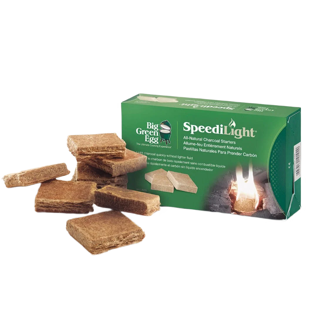 Long-Lasting Big Green Egg All Natural SpeediLight Charcoal Starters 24 Pack High-Grade
