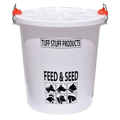 Environmentally Friendly Tuff Stuff Feed Storage Drum with Locking Lid 12 gal. High-Grade