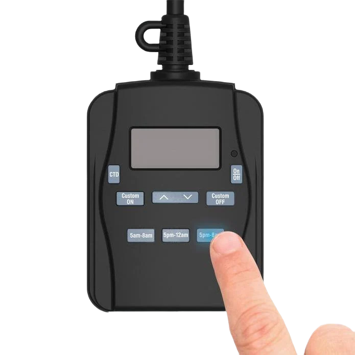 Outstanding Prime Wire Cable EZ-Set 24-Hour Digital Outdoor Timer 2-Outlet Green