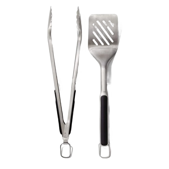 Proven OXO Good Grips Grilling Turner Tongs Set Certified