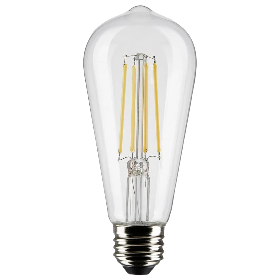 Traditional Satco 8 Watt Vintage LED Medium Base Light Reliable