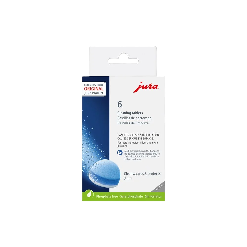 Recyclable Jura 3 Phase Cleaning Tablets 6-Pack Consistent