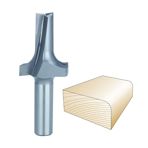 Enhanced Whiteside Plunge Roundover Edge Trim Bit 1 2 in. SH x 3 8 in. R Specialty