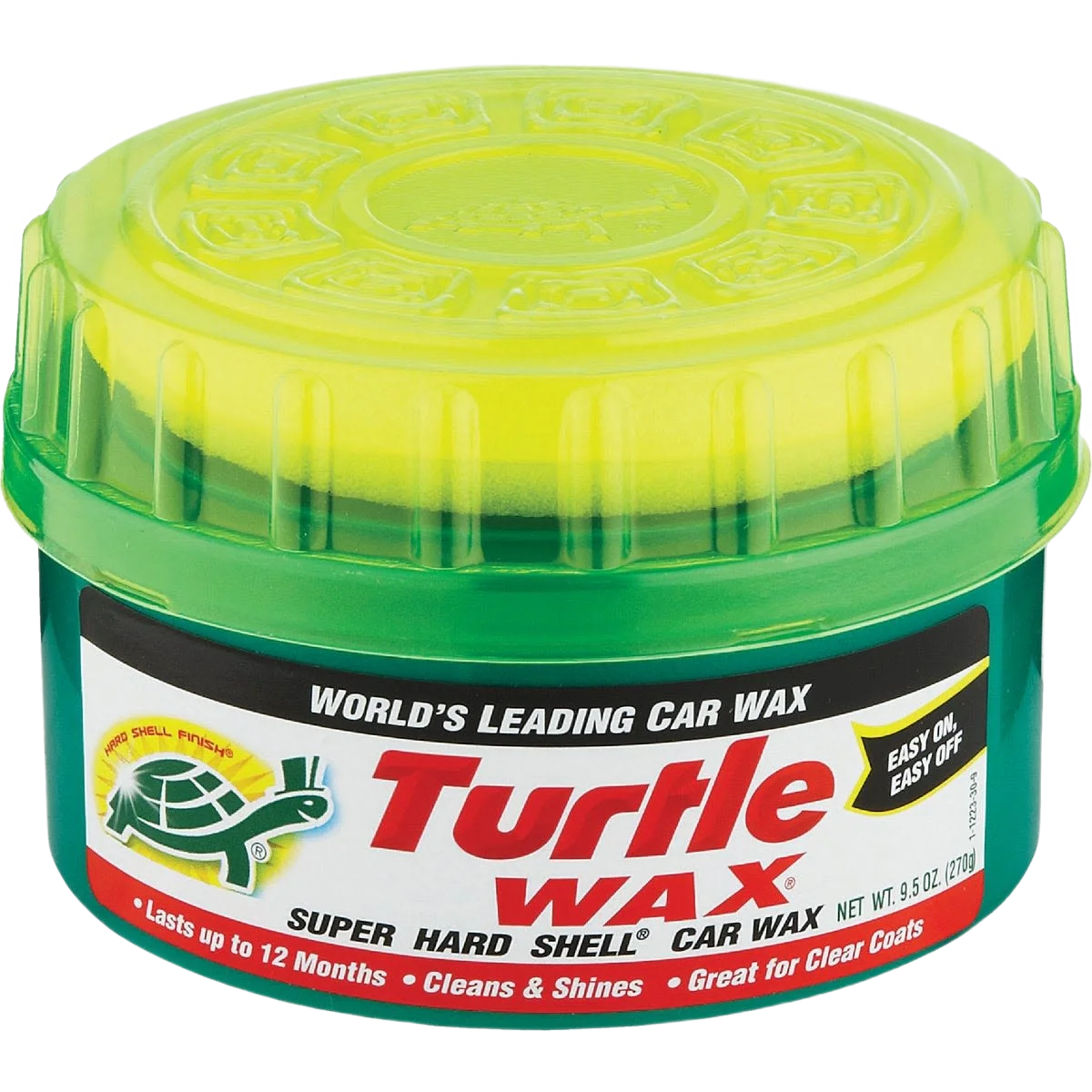 Powerful Turtle Wax Super Hard Shell Paste Car Wax 9.5 oz. Refined