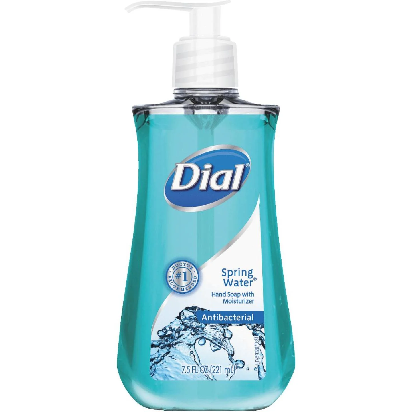 Authentic Dial Spring Water Antibacterial Liquid Hand Soap with Moisturizer 7.5 oz. Casual