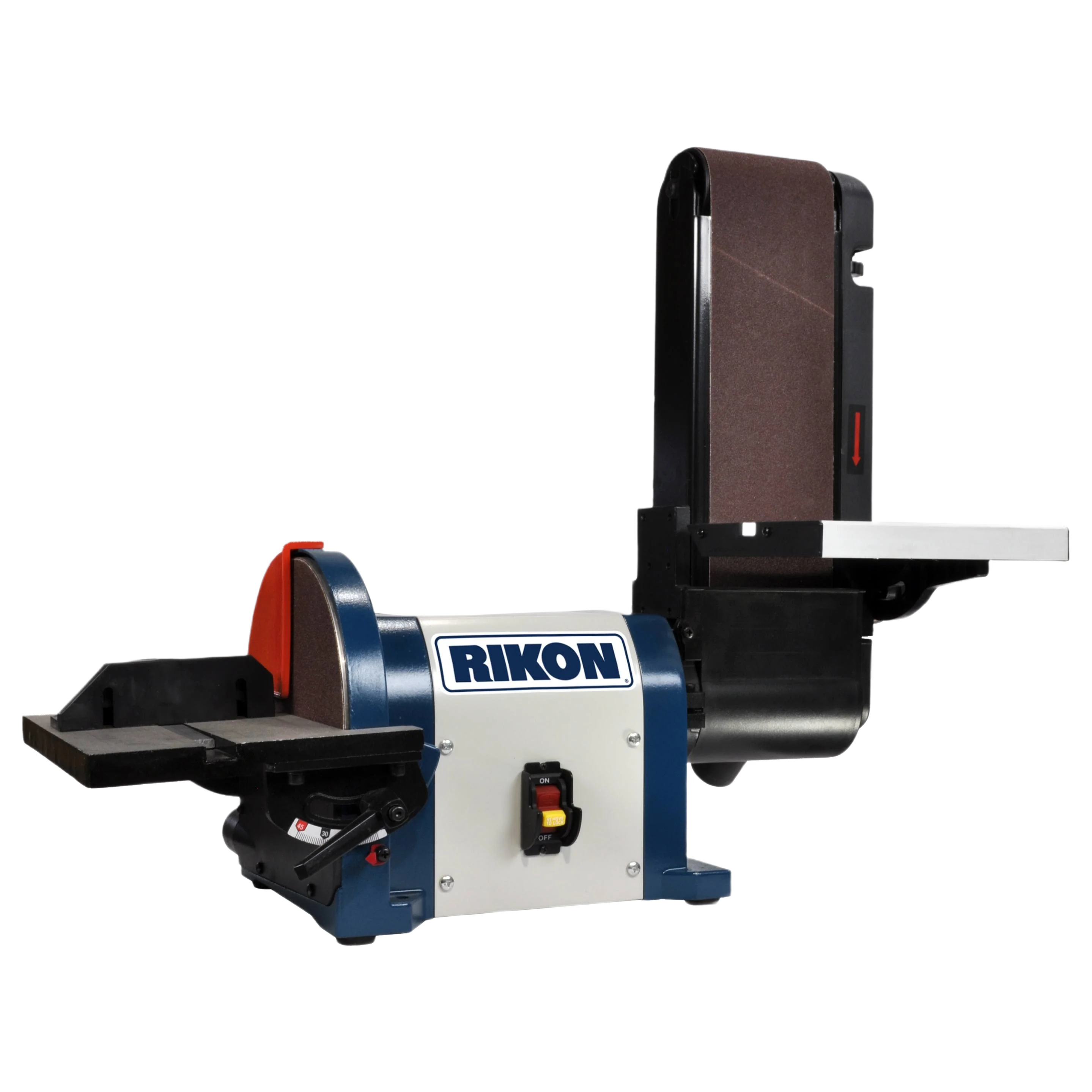 Enhanced RIKON 4 in. x 36 in. Belt with 8 in. Disc Sander Versatile